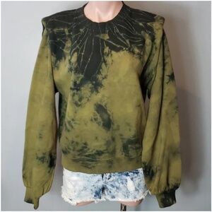 Les Coyotes De Paris Alison Tie Dye Blouson Pullover Sweater Sz 40 Medium